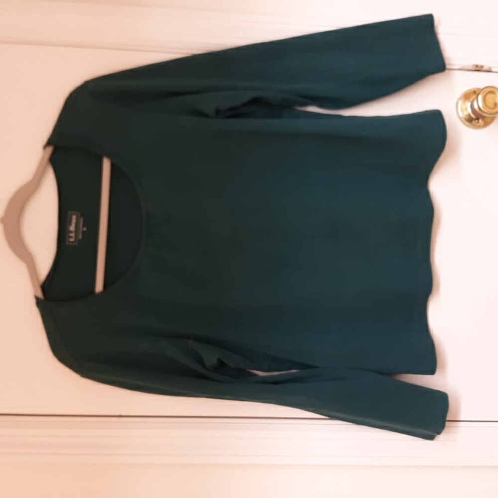 L.L. Bean green long sleeve shirt